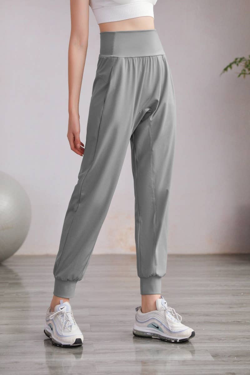 CWBMP0192_LOOSE HIGH-WAISTED YOGA EXERCISE HARUN LEG PANTS