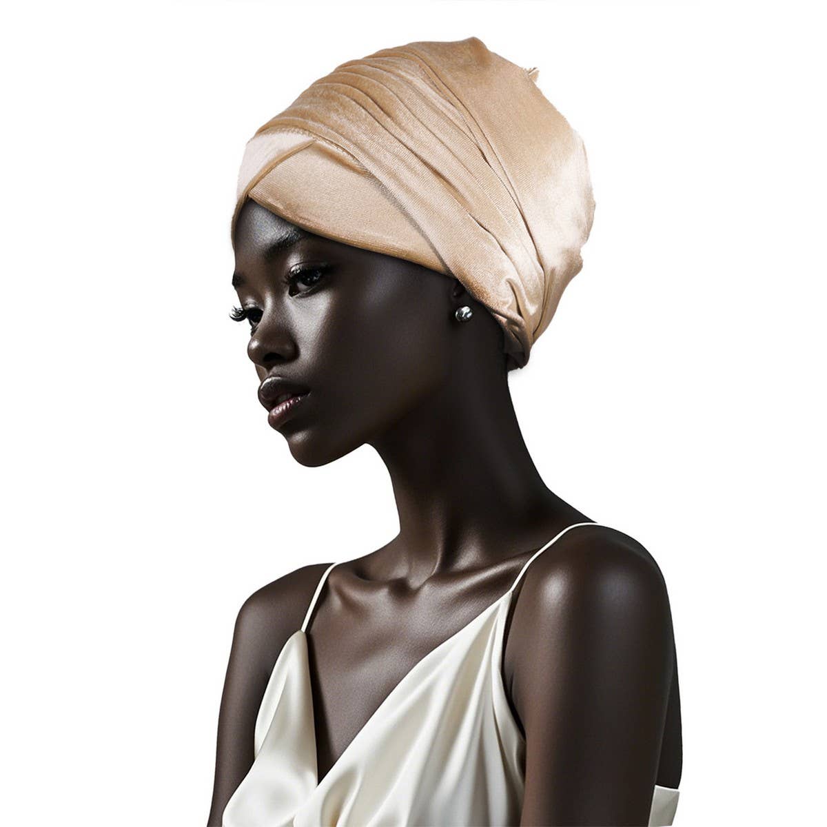 WOMEN'S SOLID VELVET ETHNIC HEADSCARF