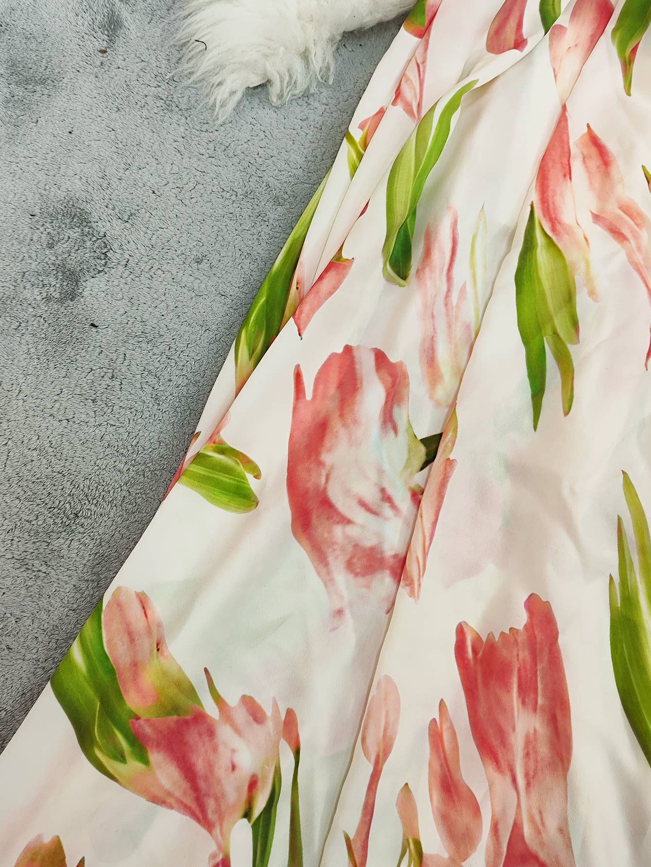 Fashion halter print beach vacation-style dress