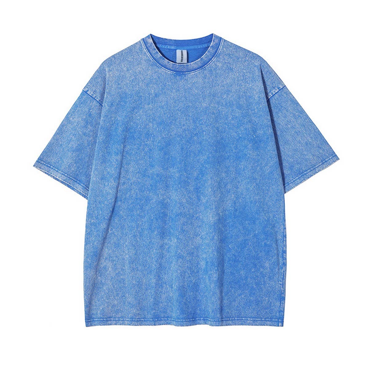 250g Vintage Washed Wax-Dyed Cotton T-Shirt ??Custom Logo