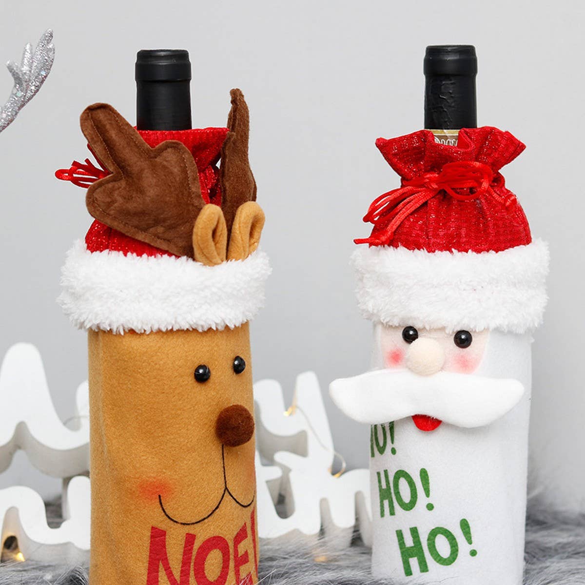Santa Claus Wine Bottle Cover for Christmas_CWAJE05401