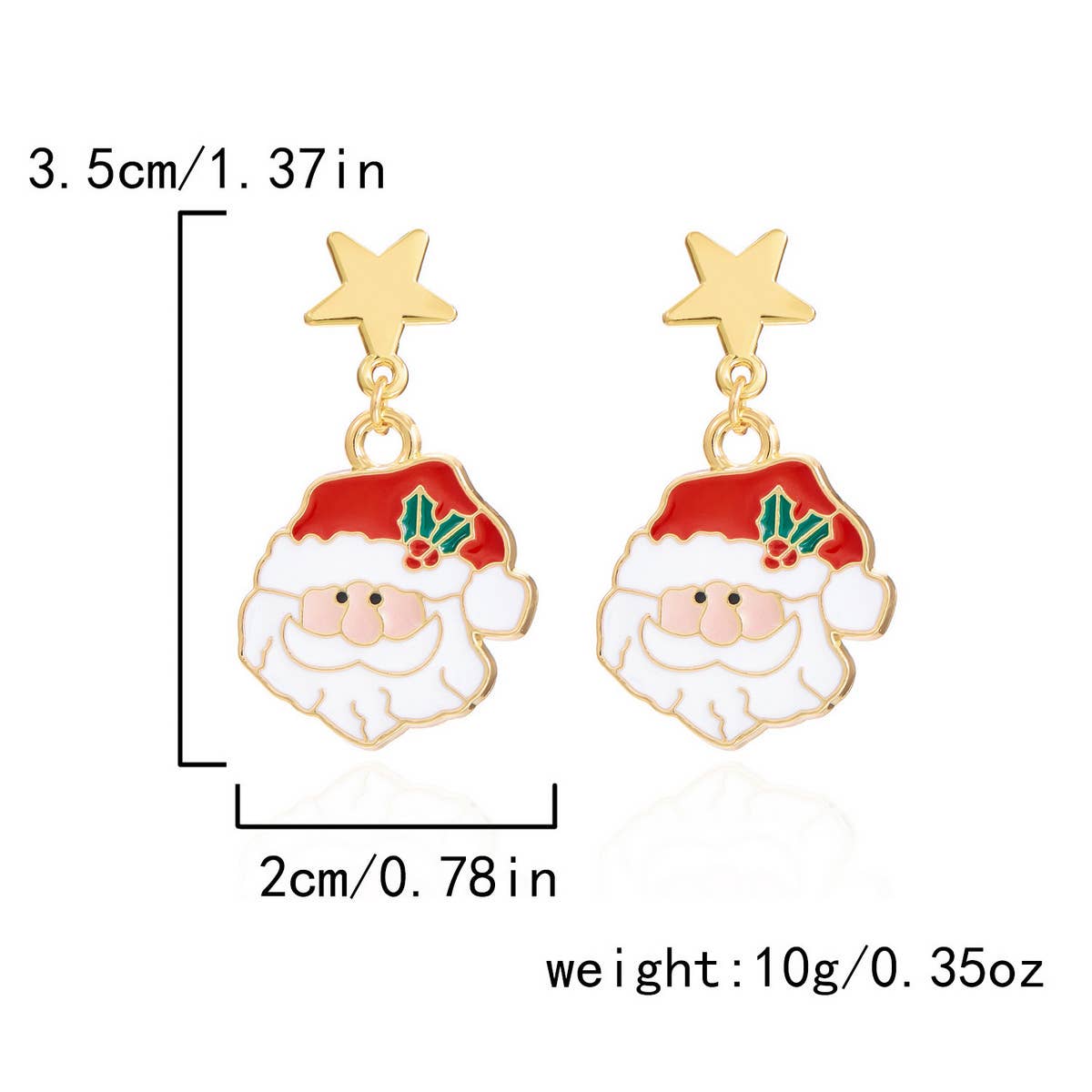 NEW CHRISTMAS BELL ASYMMETRICAL EARRINGS