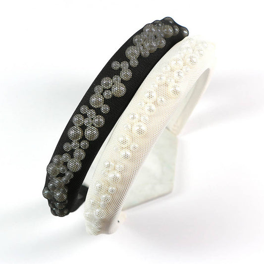 RETRO PEARL MESH HEADBAND_CWAHA0978