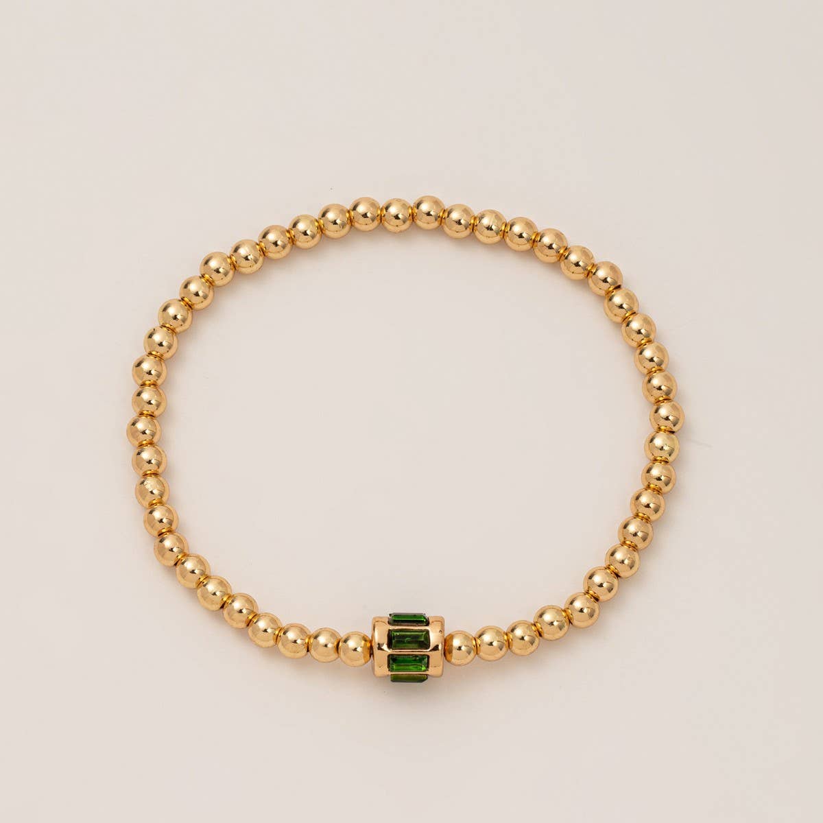 Bead Birthstone Bracelet December- Zircon Charm_CWMM6959