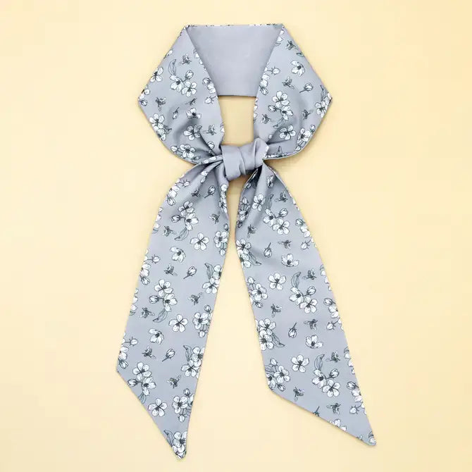 FLOWER PRINT HEAD SCARF