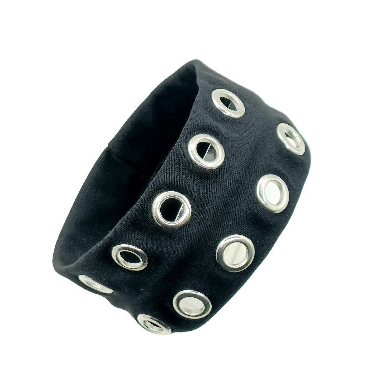 Punk Elastic Headwrap with Round Eyelets_CWAHA6314