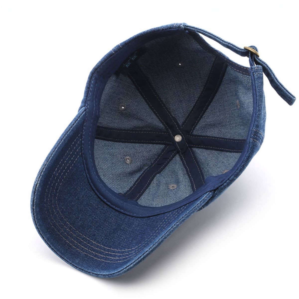 Minimalist Denim Baseball Cap for Couples_CWAH0505