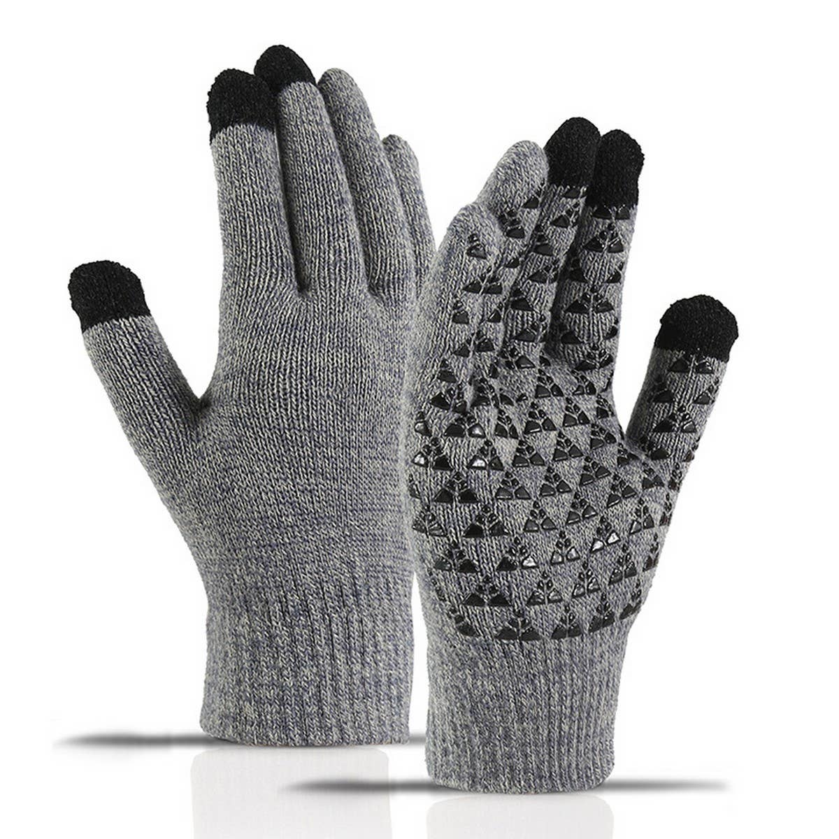 CWAG00542_WINTER KNIT WARM TOUCHSCREEN GLOVES FOR MEN WOMEN