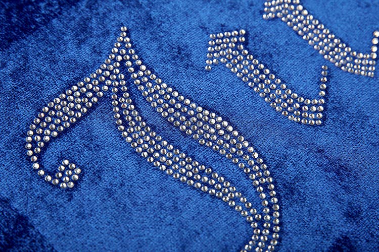 Fashion rhinestone Korean velvet sportswear set