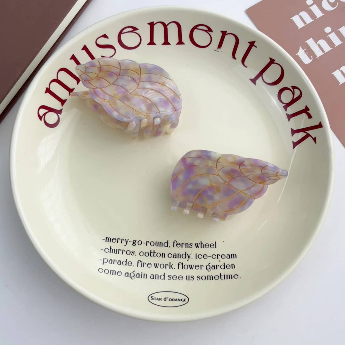 Elegant Acetate Seashell Hair Claw Clip ? Summer