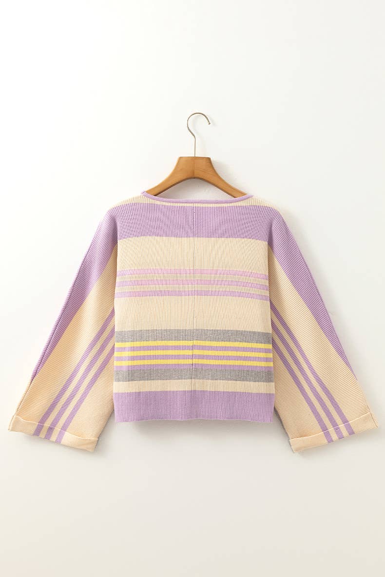 SHORT LONG-SLEEVED TURTLENECK SWEATER WITH THREAD