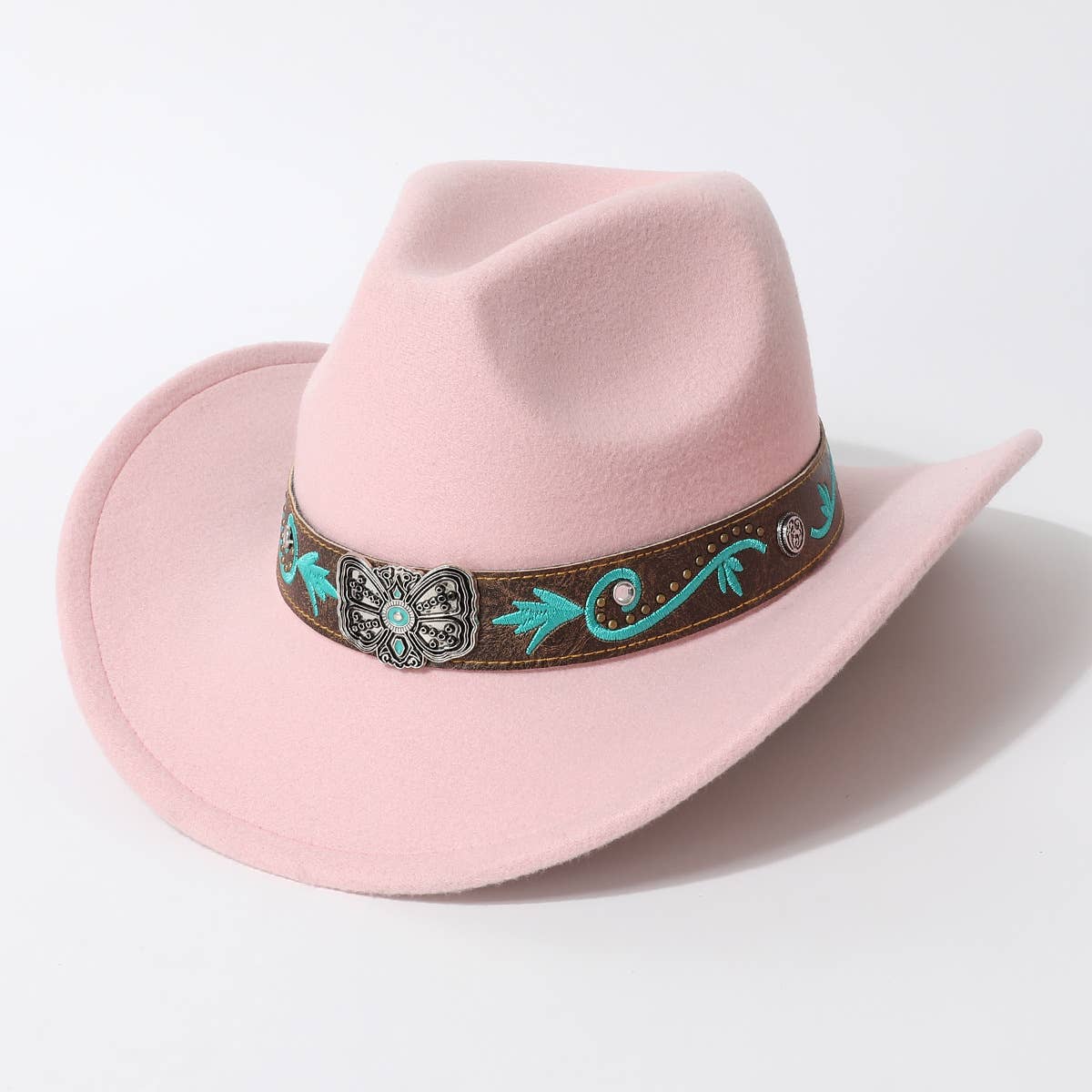 Unisex Western Cowboy Straw Sun Hat_CWAH3659