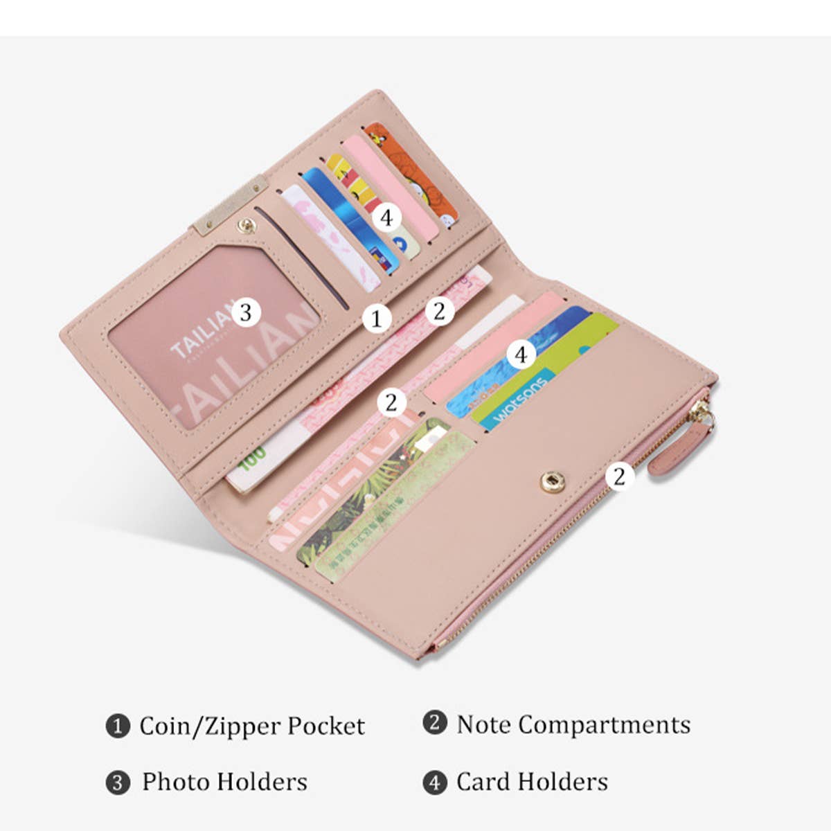 CLASSIC FASHION WOMENS LONG WALLET_CWAB1646