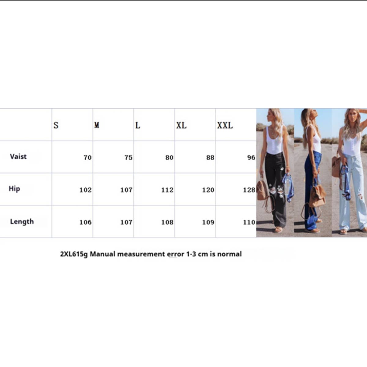 Women??¢s Ripped Jeans ??High Waist Wide Fi_CWJP0624