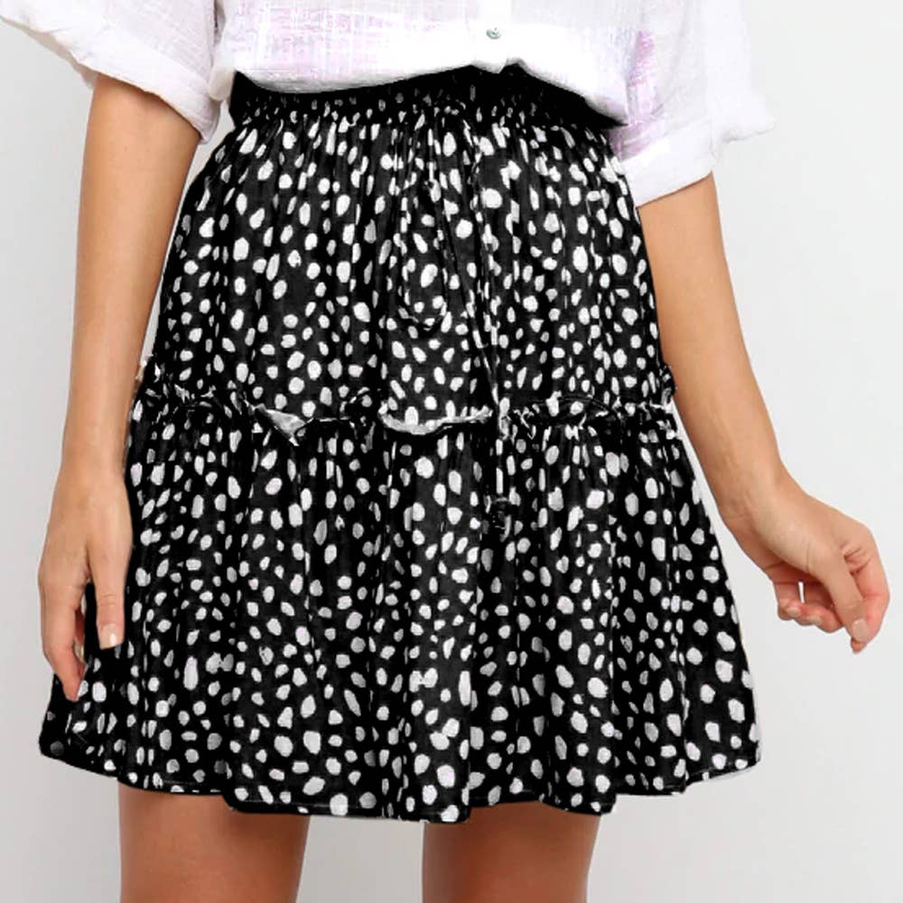 HIGH-WAISTED FASHION PRINTED SKIRT