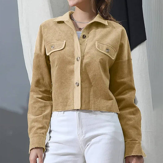 WOMEN SOLID SLIM JACKET_CWOJA697