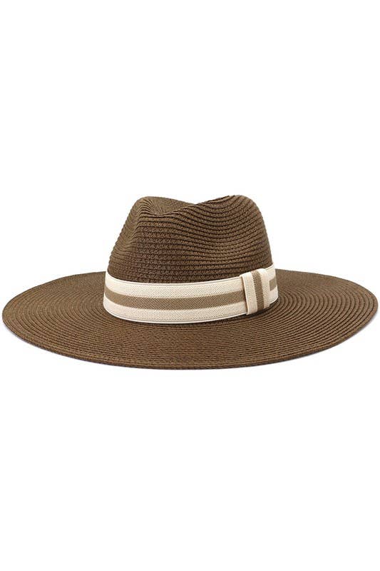 CASUAL SUMMER BANDING  PANAMA HAT_CWAH102