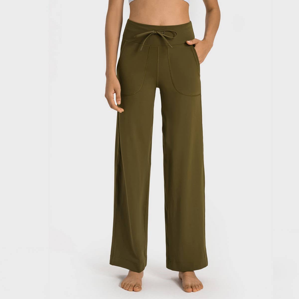 Zero Feel Wide-Leg Yoga Pants with Pockets_CWAB5230