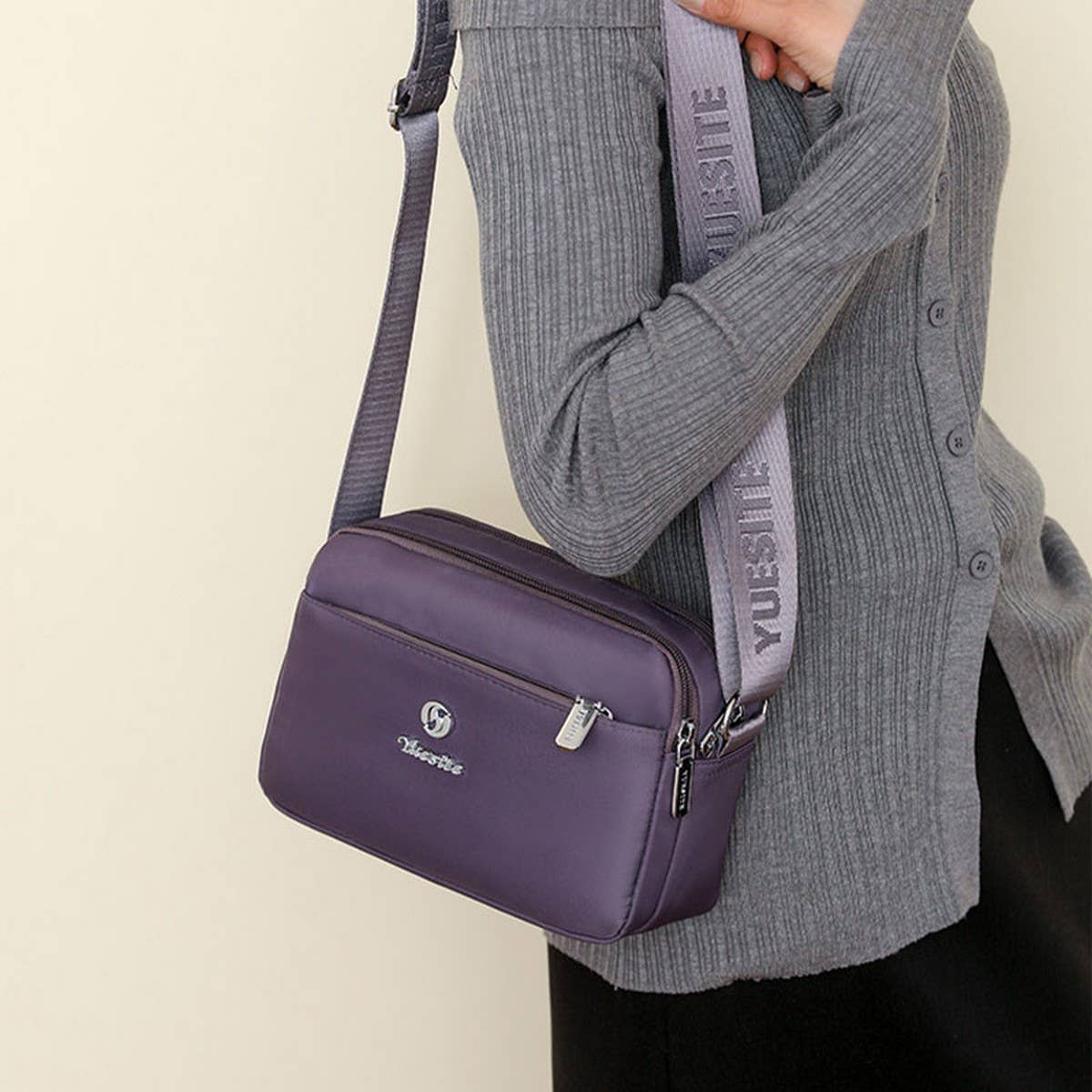 FASHIONABLE SIMPLE SHOULDER MESSENGER BAG_CWAB3499