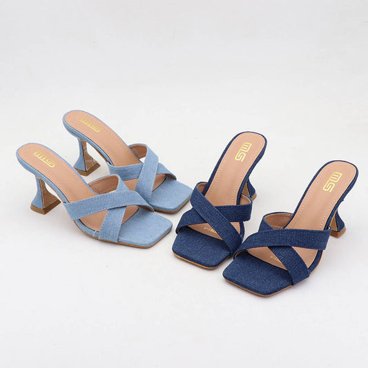 WOMEN VERSATILE OUTER WEAR HIGH HEEL SLIPPERS