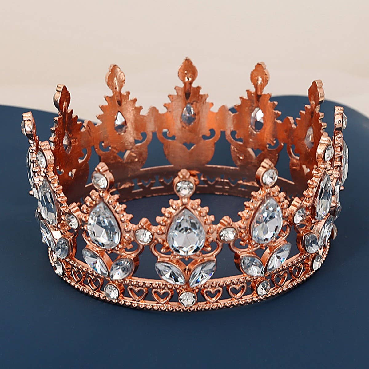 FLOWER CAKE DECORATION WEDDING CRYSTAL TIARAS