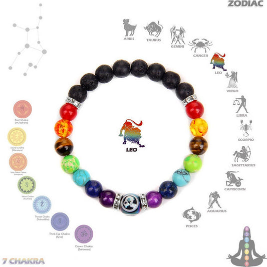 CWAJE3877_TWELVE CONSTELLATIONS COLORFUL BEADS BRACELET