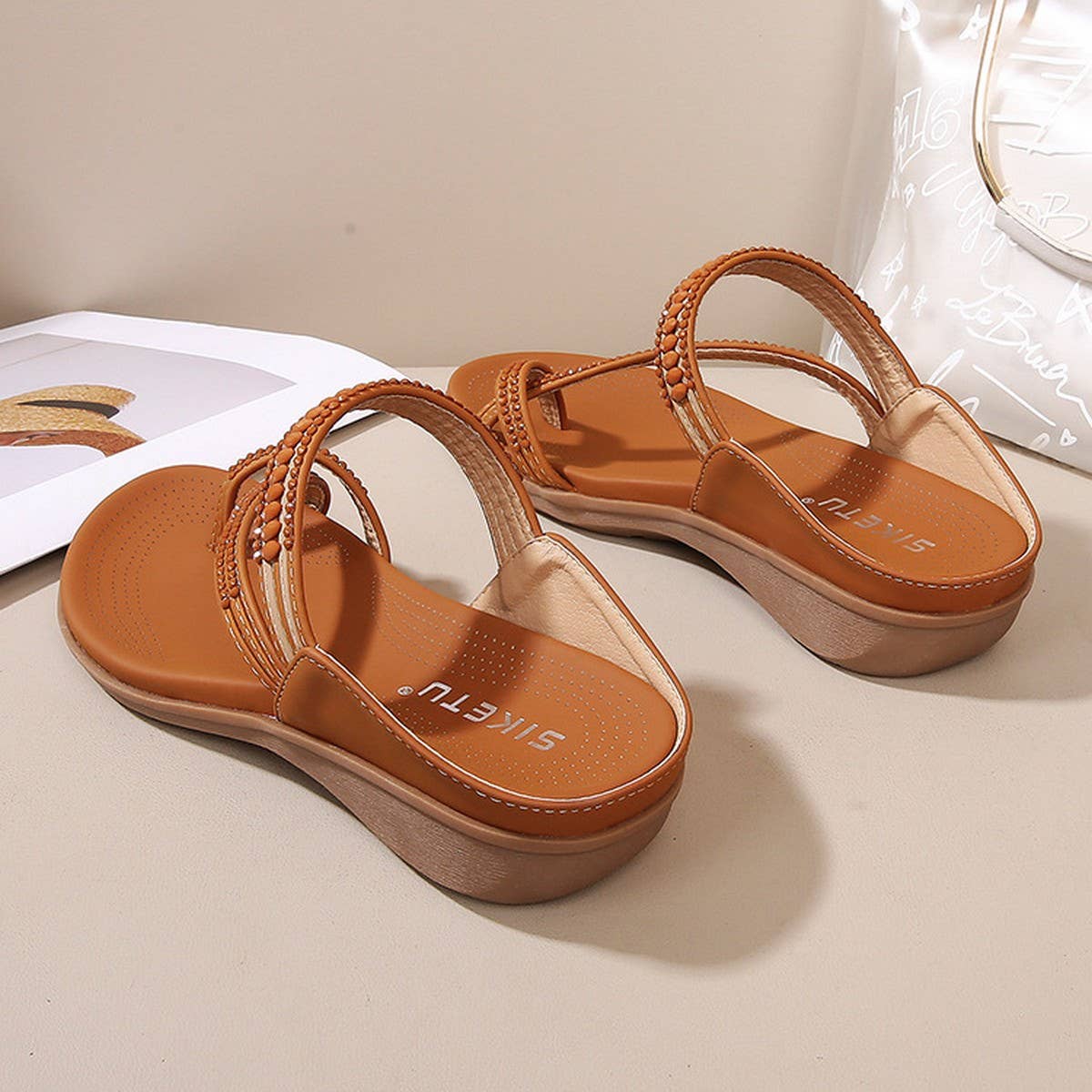 CROSS STRAP COMFORTABLE CASUAL SANDALS SLIPPERS