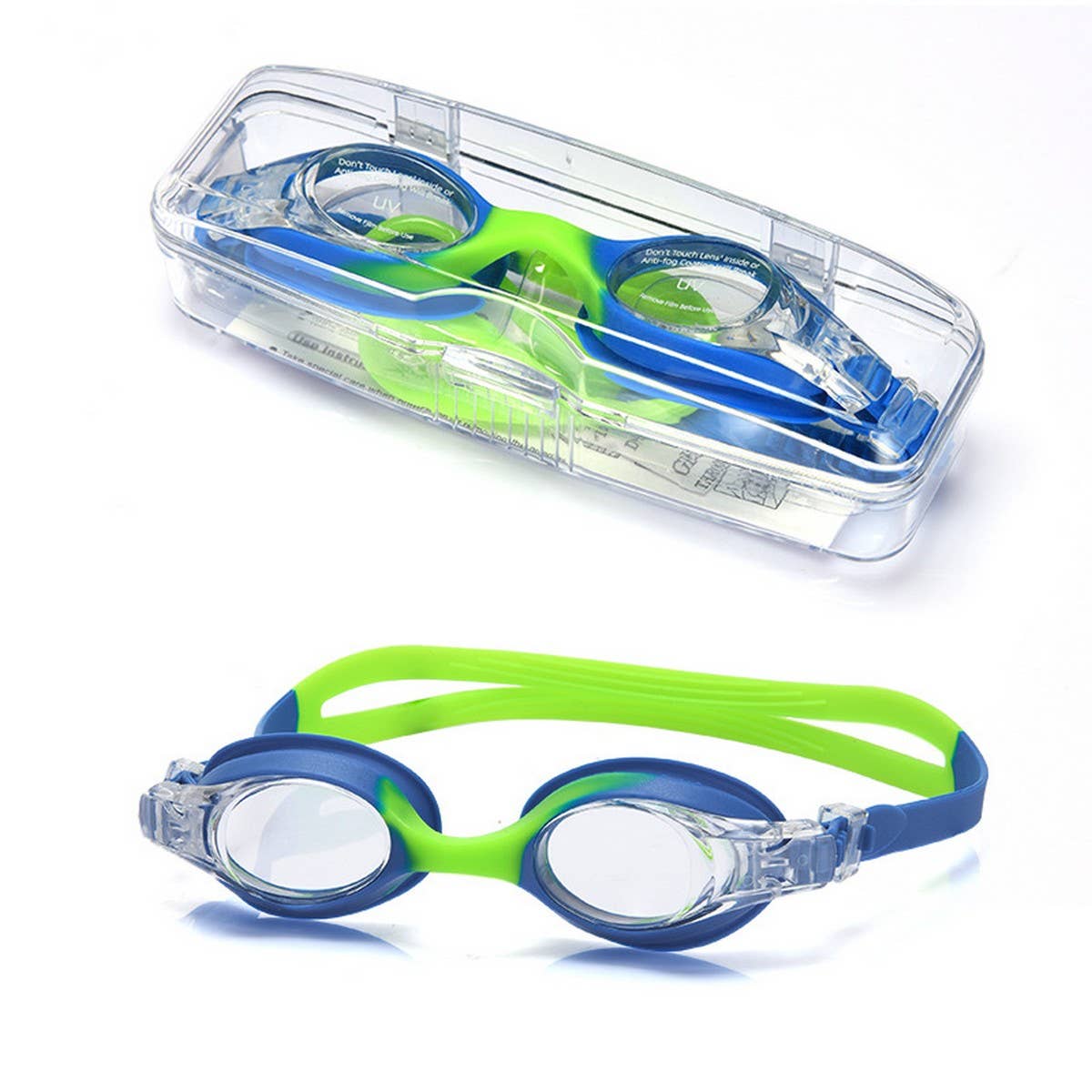 Kids Swim Goggles, HD Anti-Fog Silicone Design