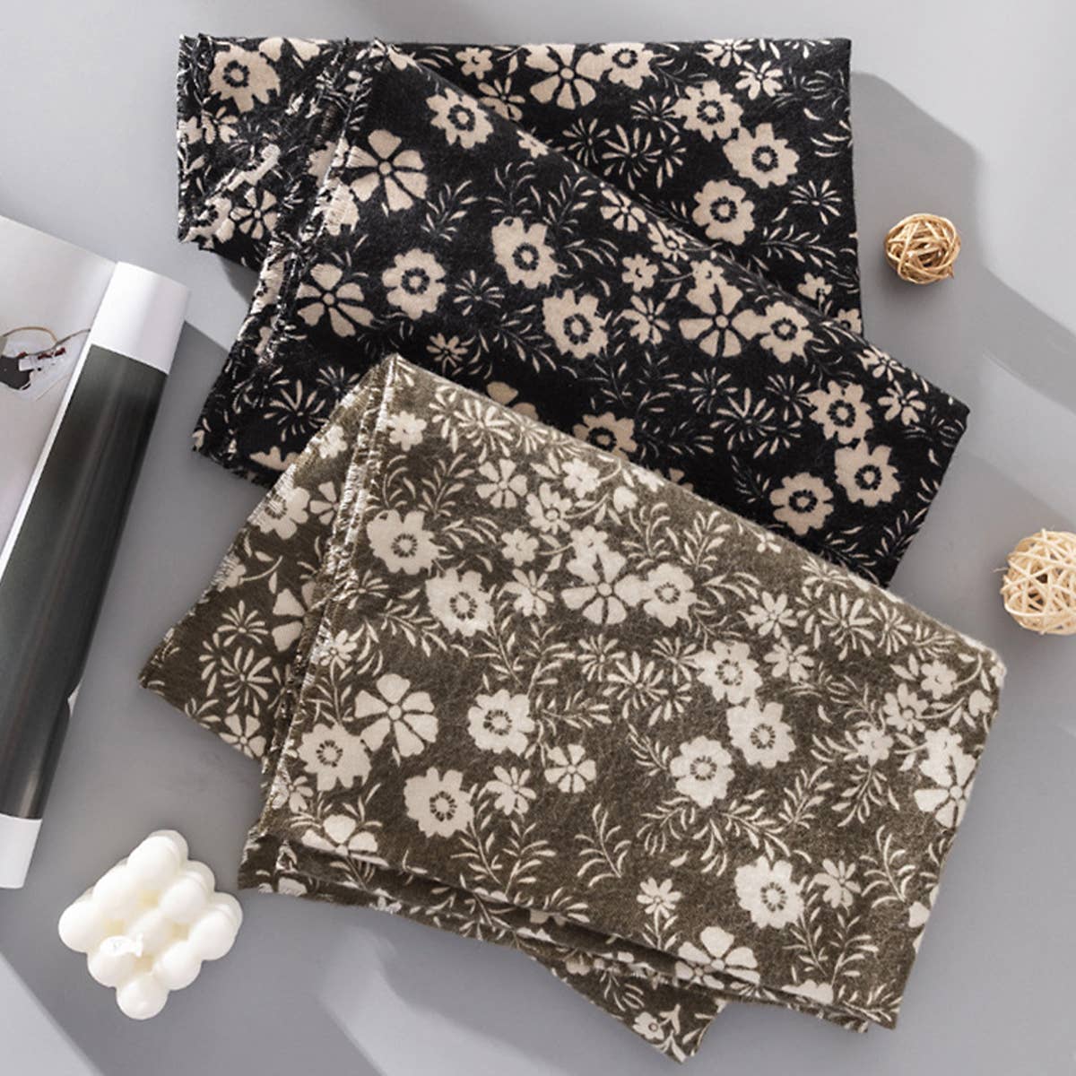 Vintage Knit Scarf - Fall/Winter Couples Wrap