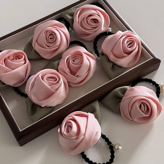 HIGH-END THREE-DIMENSIONAL ROSE BUD HAIRBAND
