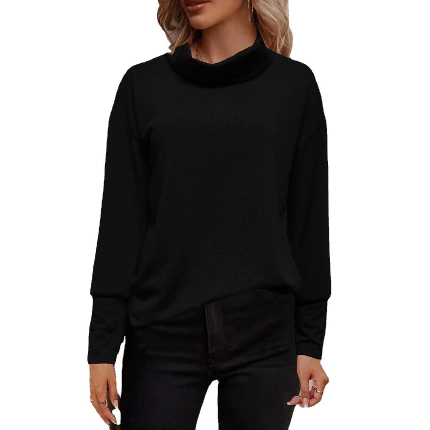 FASHION CASUAL TURTLENECK CASHMERE GROUND SWEATER