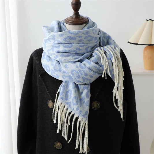 Stylish Leopard Tassel Scarf Women??¢s Winter_CWASC2758