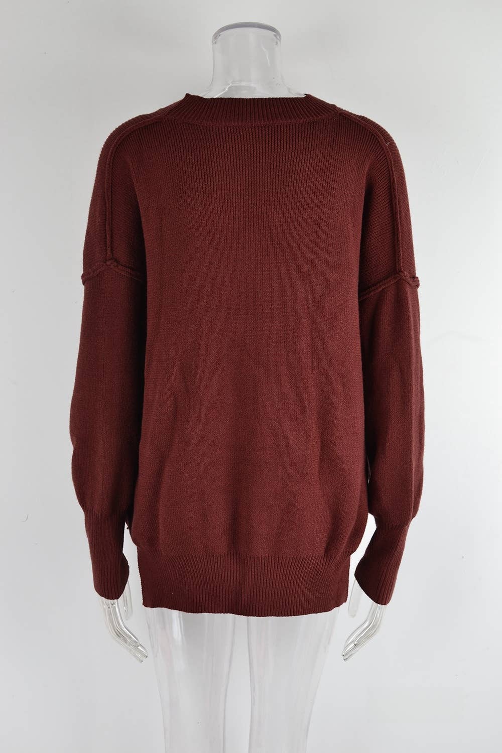 CWOSWL1039_Casual Crew Neck Pullover Long Sleeve Sweater