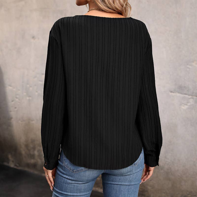 SPLICED V-NECK SINGLE BREASTED KNITWEAR