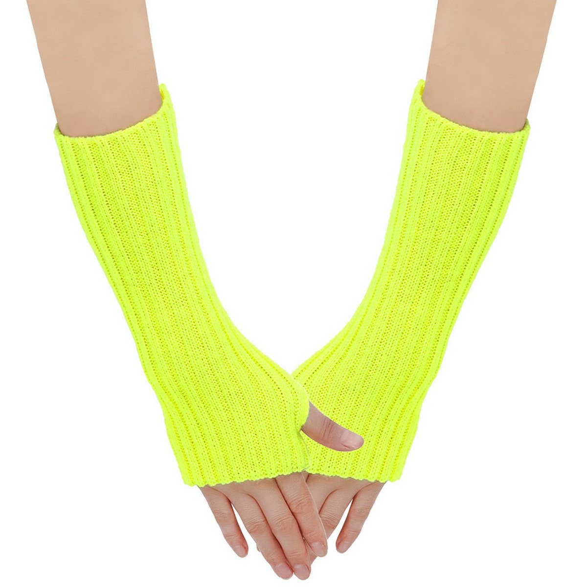 CWMM10077_KNIT FINGERLESS ARM WARMERS WOMEN