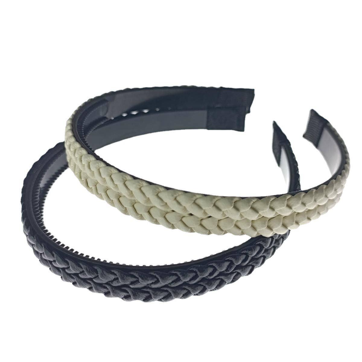 Classic French PUTriple Weave Double Comb Headband