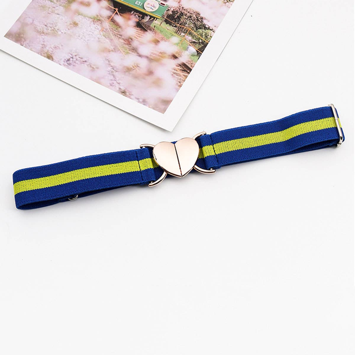 HEART HOOK ELASTIC ADJUSTABLE BRAIDED BELT_CWABE0679