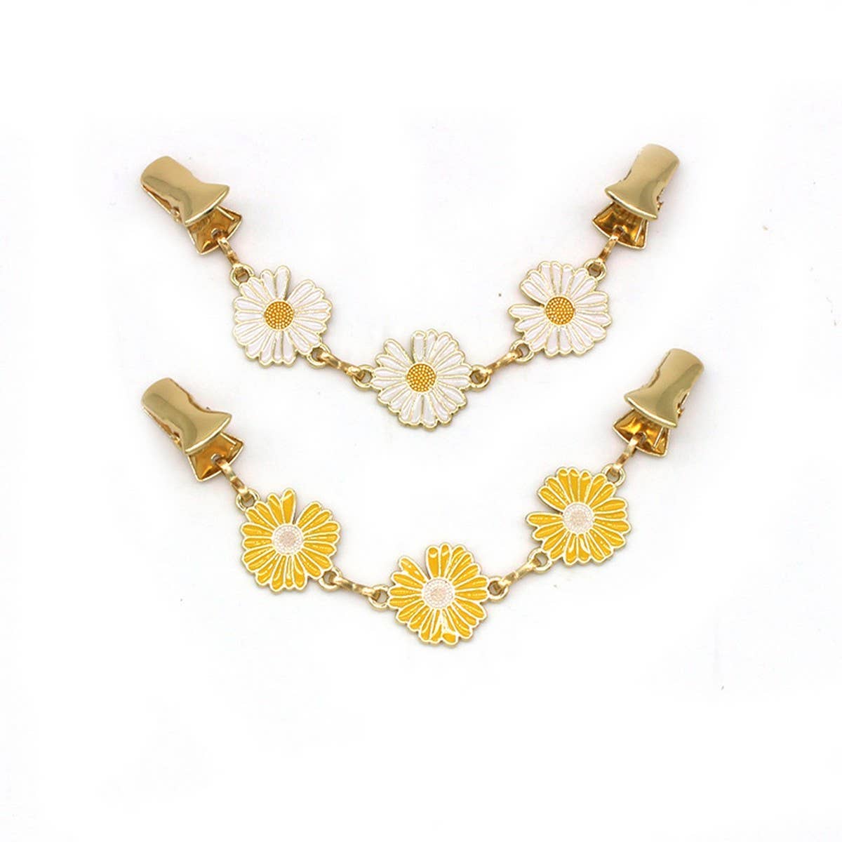 HOT SALE CREATIVE ALLOY DAISY SHAWL CLIP