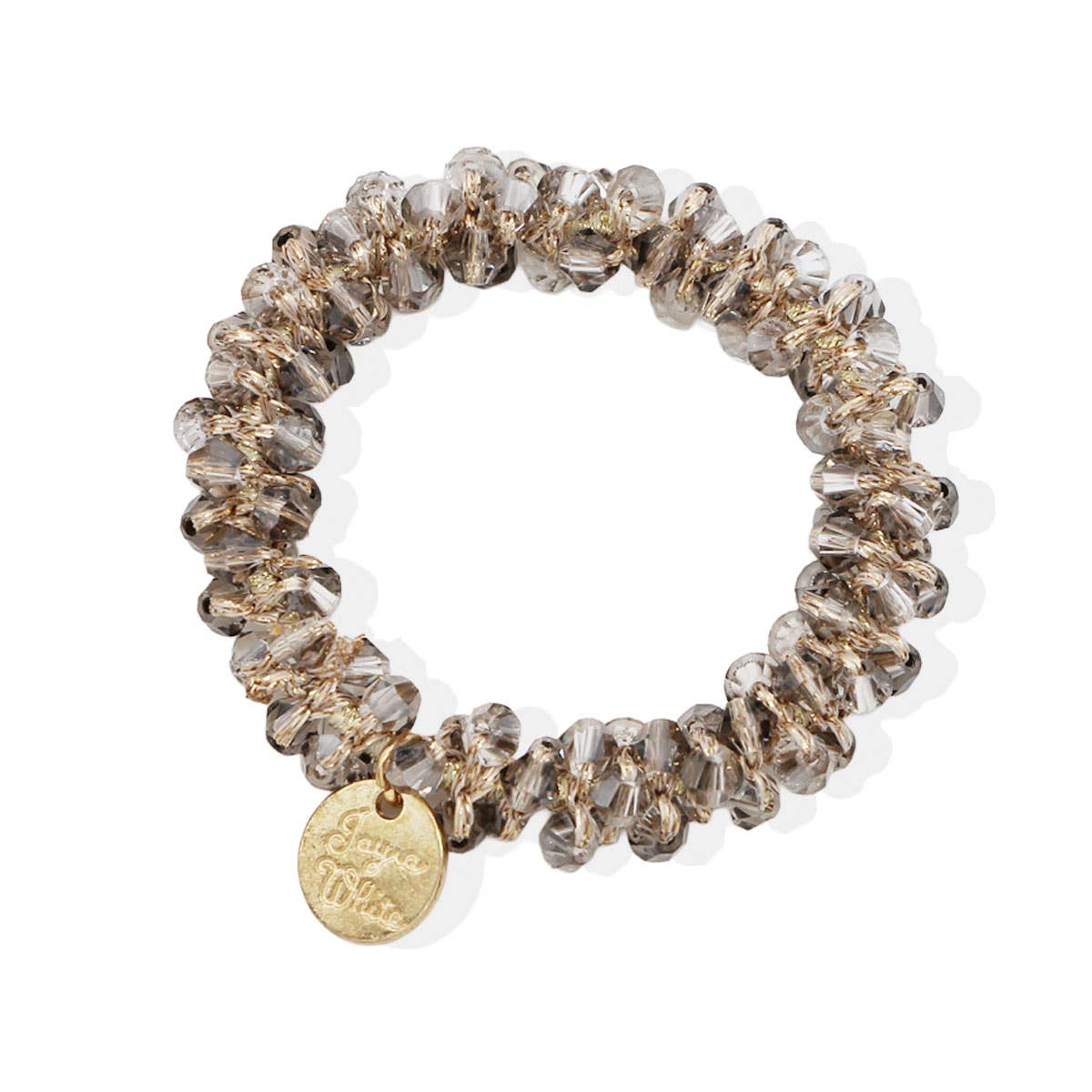 Beaded Crystal Hair Tie Bracelet for Women_CWAHA0131