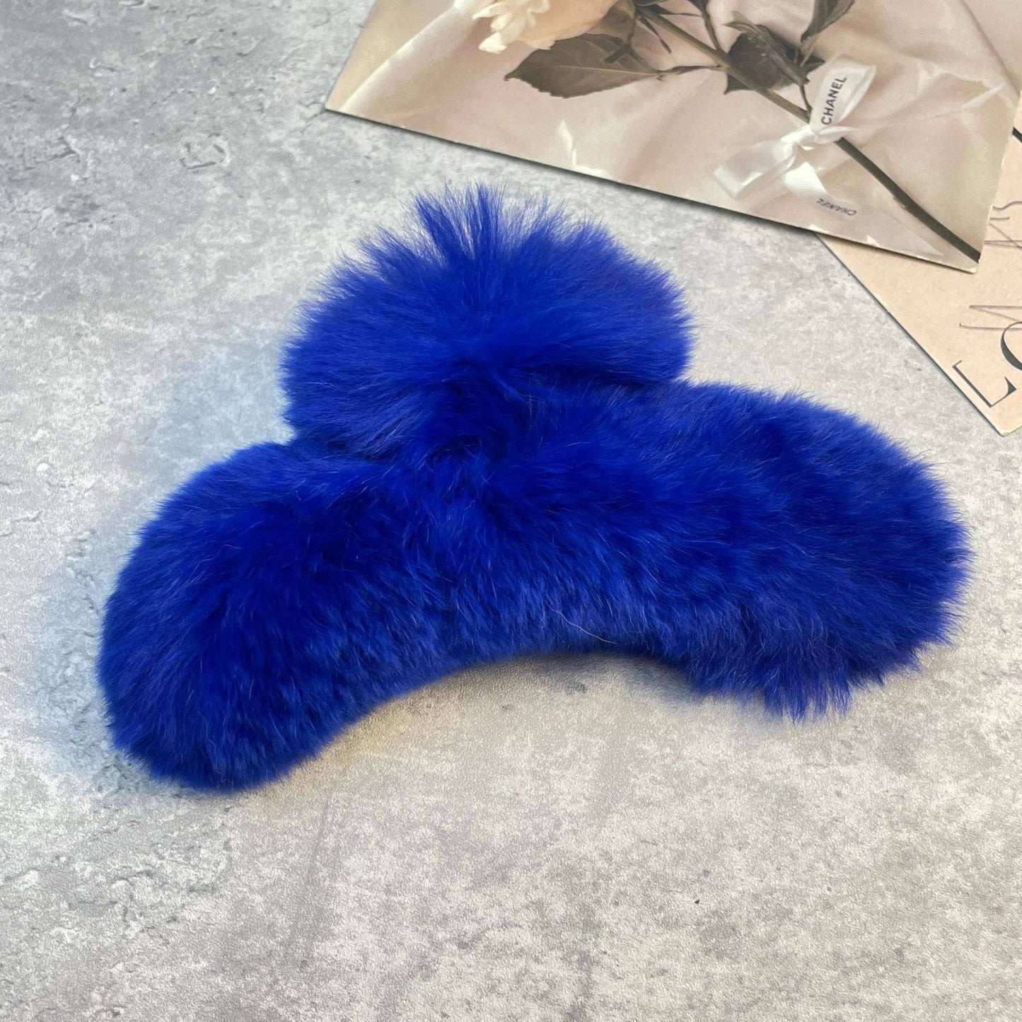 Rex Rabbit Fur Claws - Elegant Mixed Color Clips