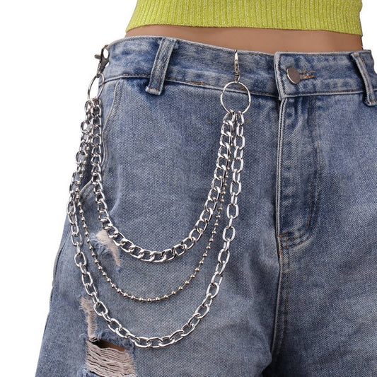 MINIMALIST RETRO HIP HOP PANTS CHAIN