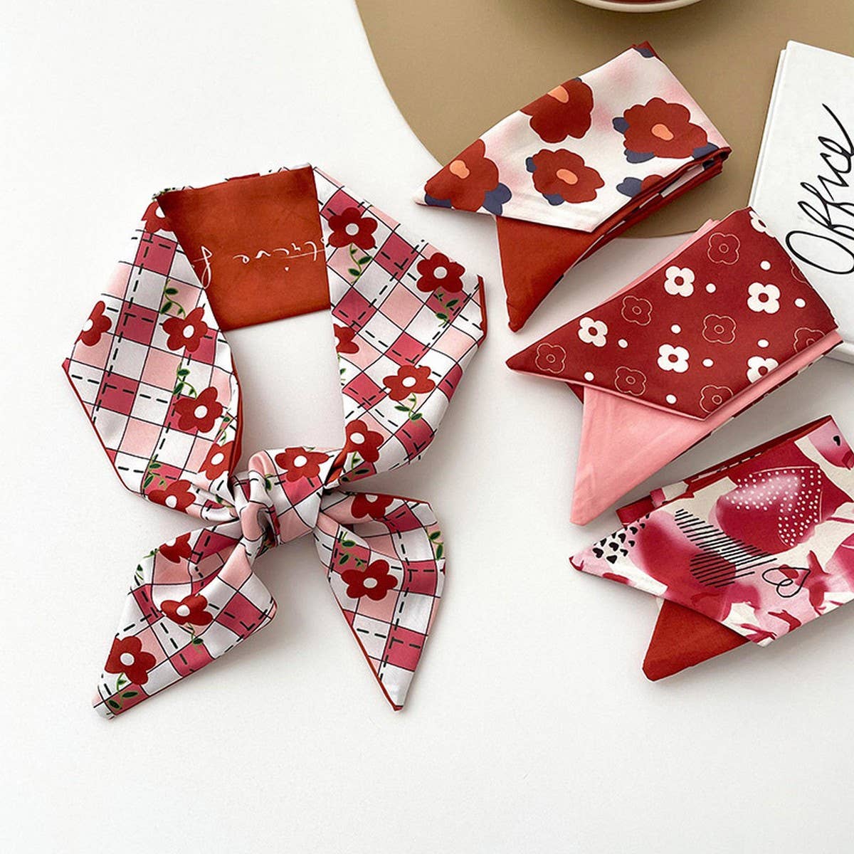 WOMEN'S LONG SILK SCARF FASHION HEADBAND