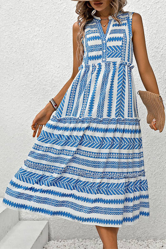 CWDMD4471_SUMMER BOHEMIAN RESORT DRESS