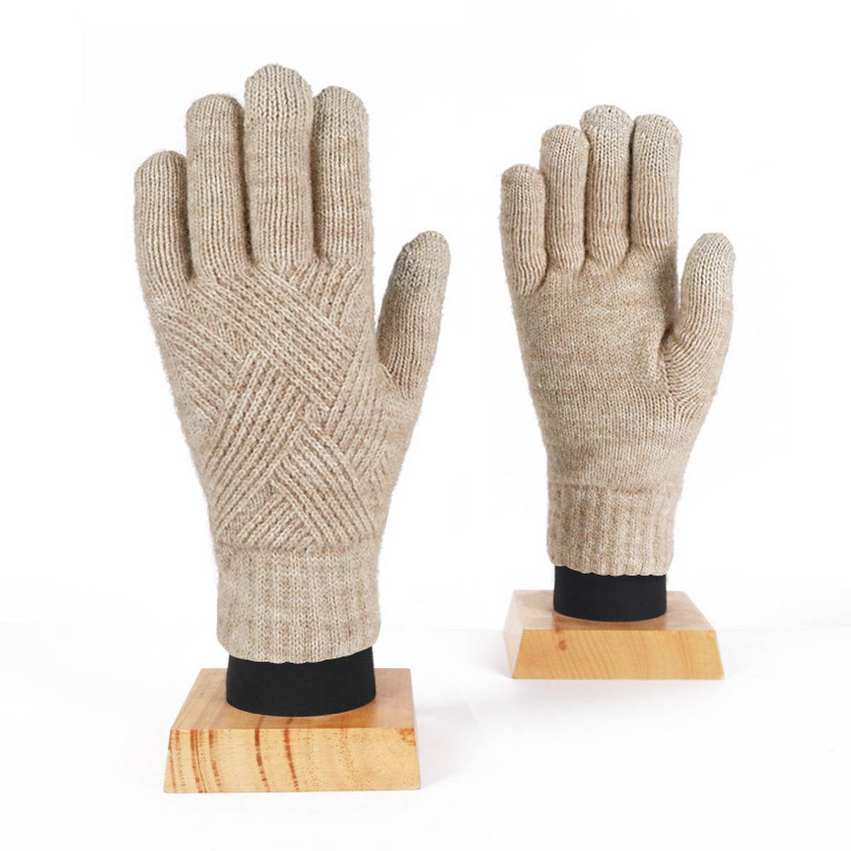 WINTER DOUBLE LAYER TOUCH SCREEN KNITTED GLOVES_CWAG0372