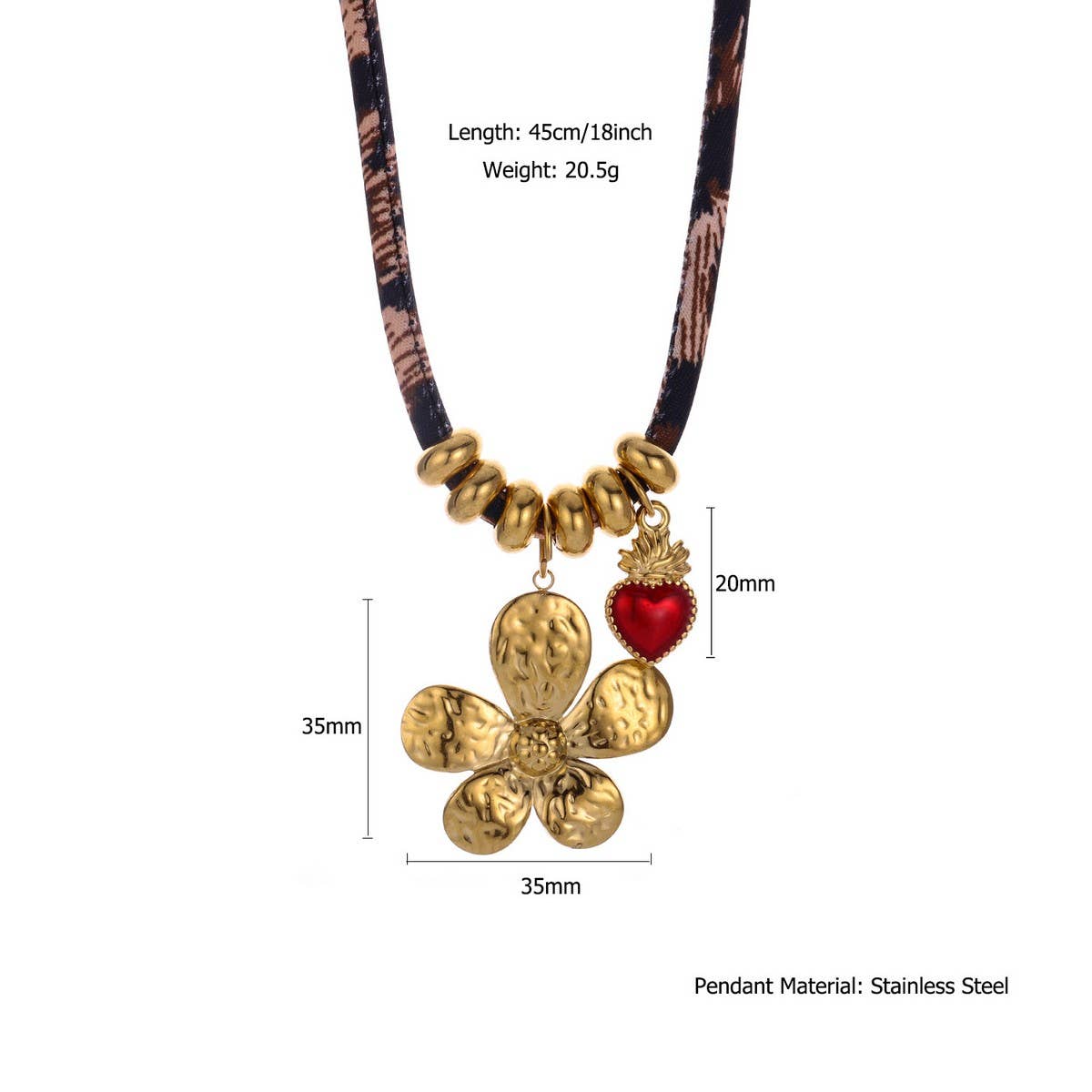 Ocean Rope Necklace with Starfish & Fish Charms_CWMM8813