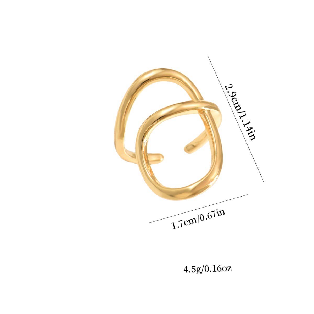 STYLISH ALL-IN-ONE PERSONALITY OPEN COPPER RING