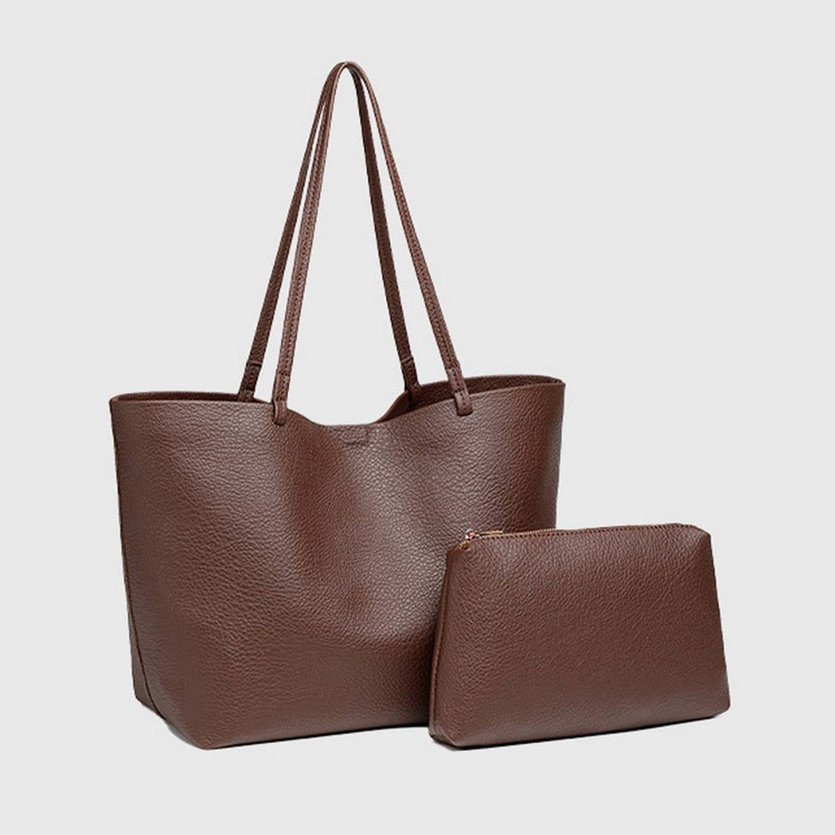 Elegant Soft Leather Solid Color Tote Set Bag£ßCWAB5112