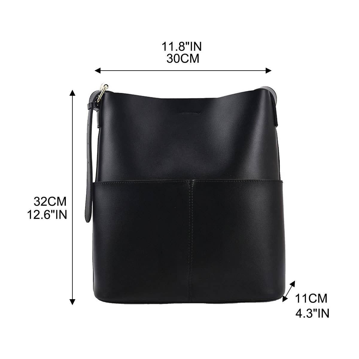 WOMEN LARGE-CAPACITY DESIGN SLUNG BUCKET BAG_CWAB0961