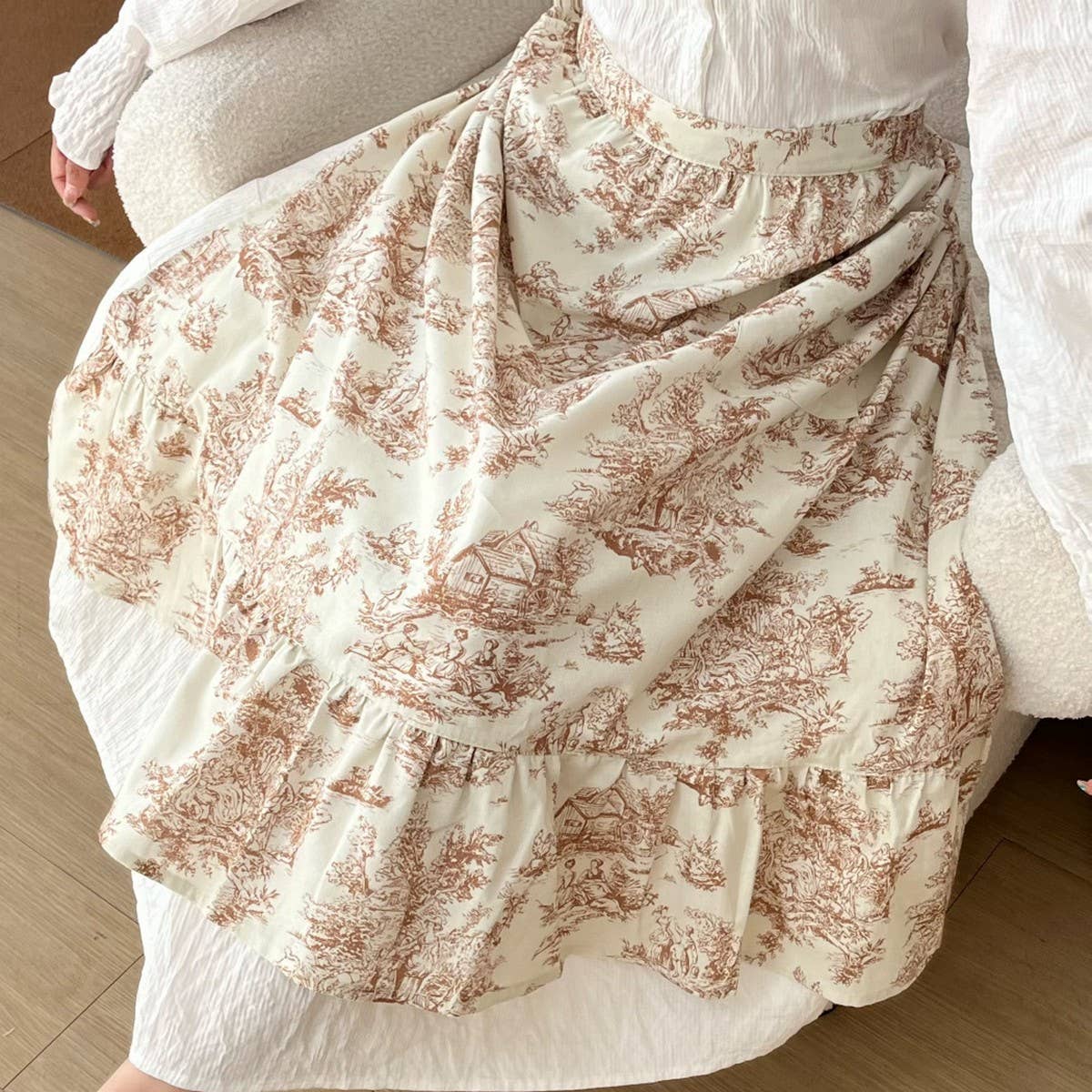 WATERPROOF HALF-LENGTH SOLID COLOR COTTON APRON