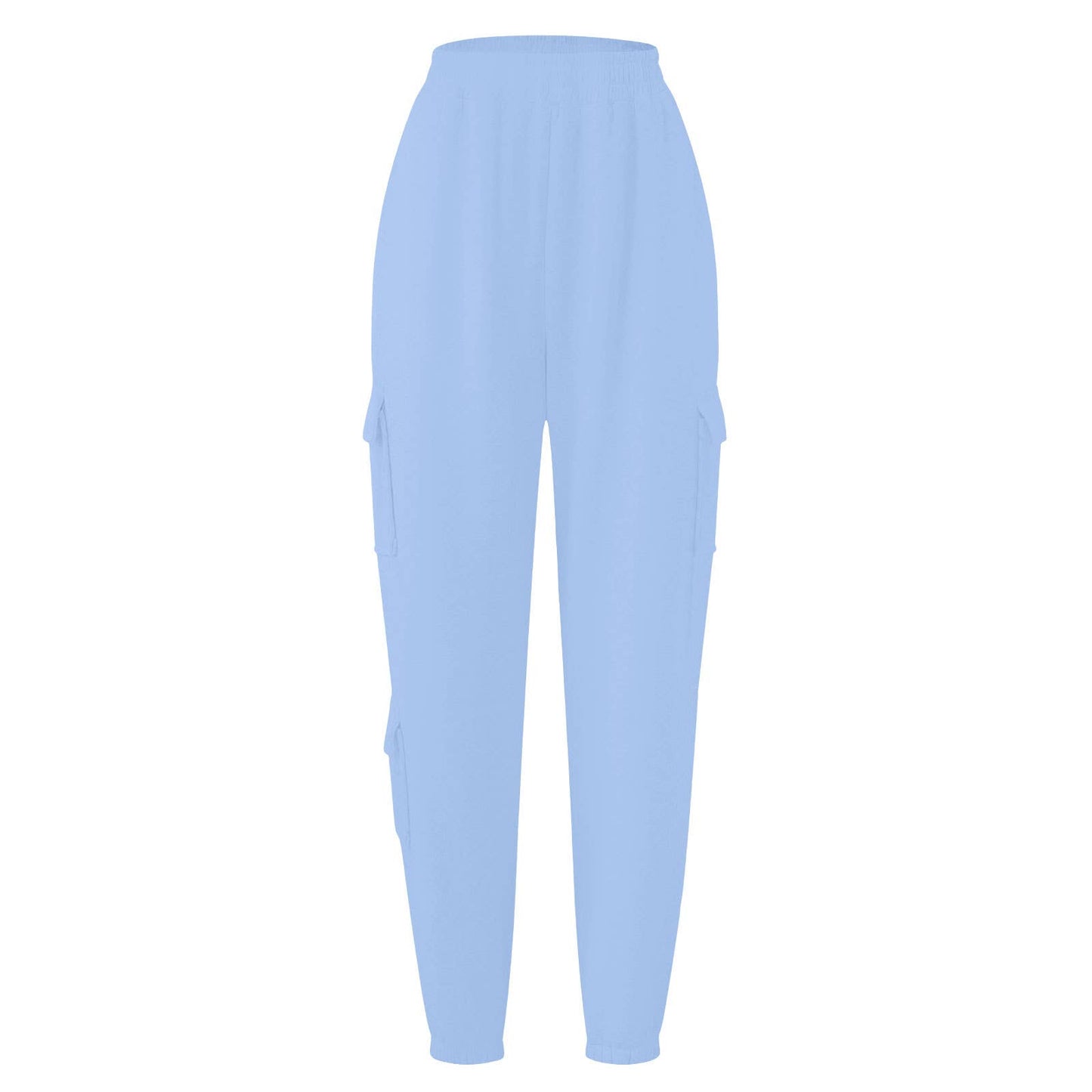 FLEECE AND THICK SOLID COLOR FASHION OVERALLS